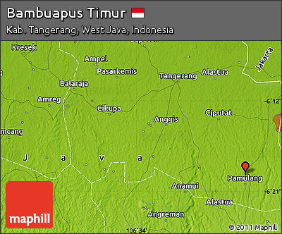 Physical Map of Bambuapus Timur