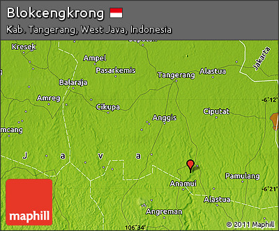Physical Map of Blokcengkrong