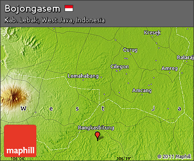 Physical Map of Bojongasem