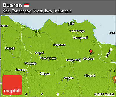 Physical Map of Buaran