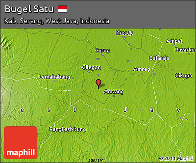 Physical Map of Bugel Satu