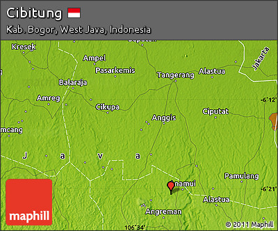 Physical Map of Cibitung