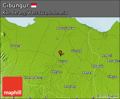 Physical Map of Cibungur
