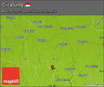Physical Map of Cicalung