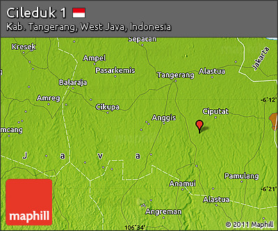 Physical Map of Cileduk 1
