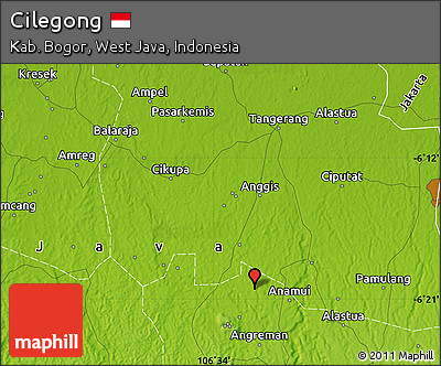 Physical Map of Cilegong