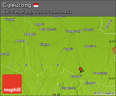 Physical Map of Cipeucong