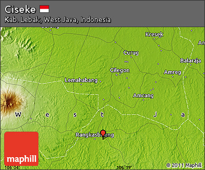 Physical Map of Ciseke