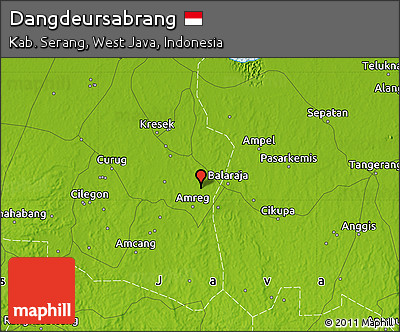 Physical Map of Dangdeursabrang