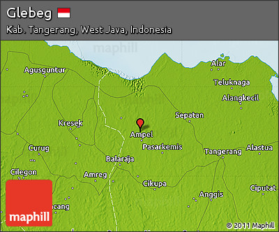 Physical Map of Glebeg
