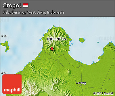 Physical Map of Grogol