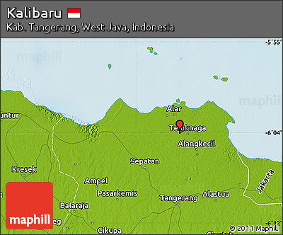 Physical Map of Kalibaru