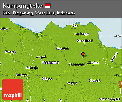 Physical Map of Kampungteko