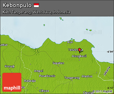 Physical Map of Kebonpulo