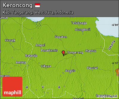 Physical Map of Keroncong