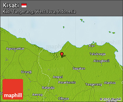 Physical Map of Kisati