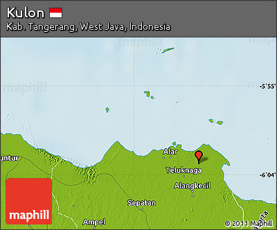 Physical Map of Kulon
