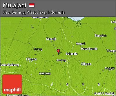 Physical Map of Mulajani