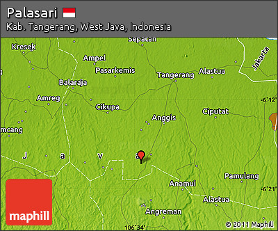 Physical Map of Palasari