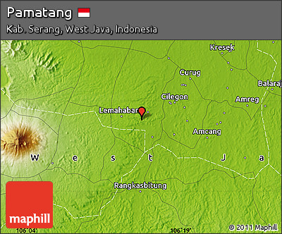Physical Map of Pamatang