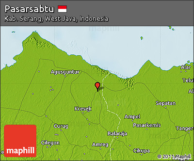 Physical Map of Pasarsabtu