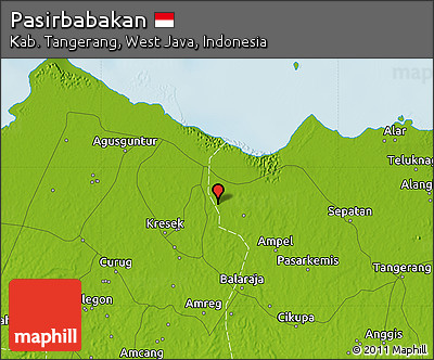 Physical Map of Pasirbabakan