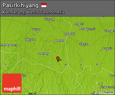 Physical Map of Pasirkihiyang