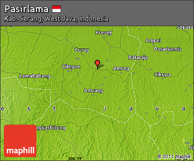 Physical Map of Pasirlama