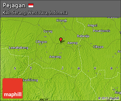 Physical Map of Pejagan