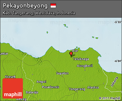 Physical Map of Pekayonbeyong