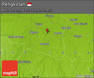 Physical Map of Pengkolan