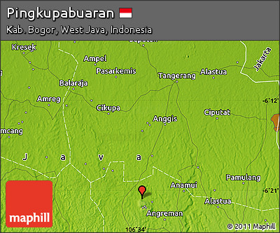 Physical Map of Pingkupabuaran