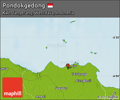 Physical Map of Pondokgedong