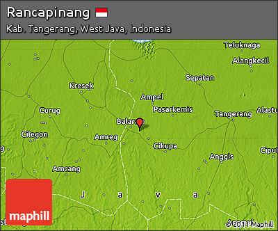 Physical Map of Rancapinang