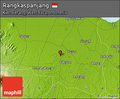 Physical Map of Rangkaspanjang