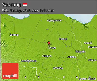 Physical Map of Sabrang