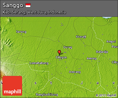 Physical Map of Sanggo