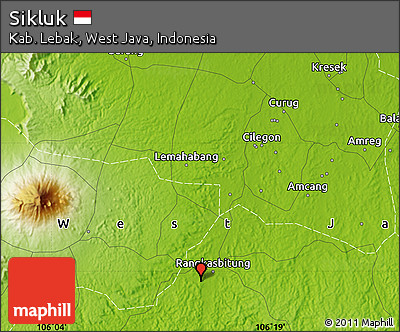 Physical Map of Sikluk