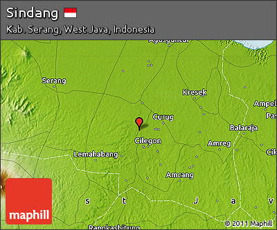 Physical Map of Sindang