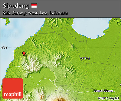 Physical Map of Sipedang