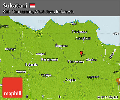 Physical Map of Sukatani