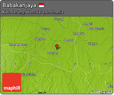 Physical Map of Babakanjaya