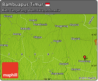 Physical Map of Bambuapus Timur