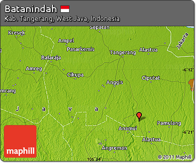 Physical Map of Batanindah