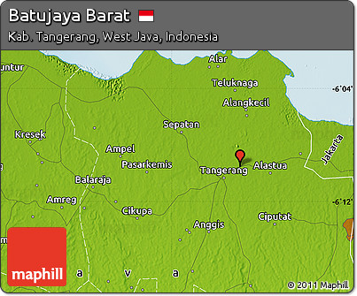 Physical Map of Batujaya Barat