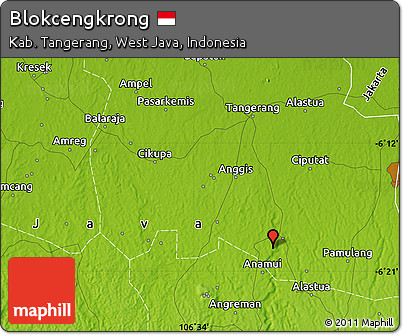 Physical Map of Blokcengkrong