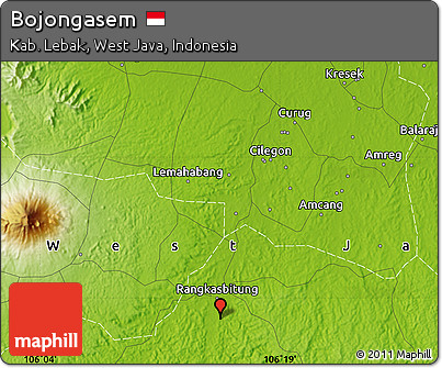 Physical Map of Bojongasem