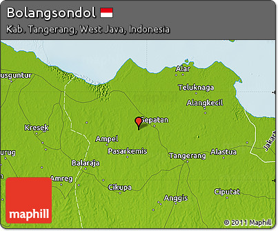 Physical Map of Bolangsondol
