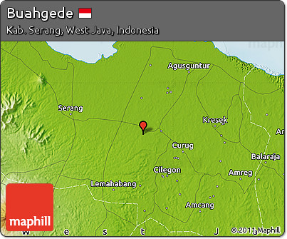 Physical Map of Buahgede