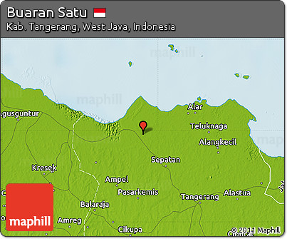 Physical Map of Buaran Satu